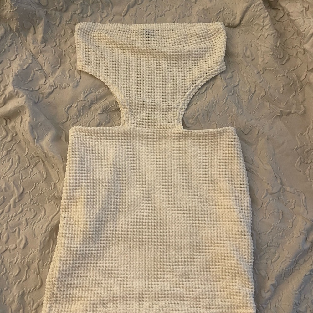 SHEIN Cream Mini Dress